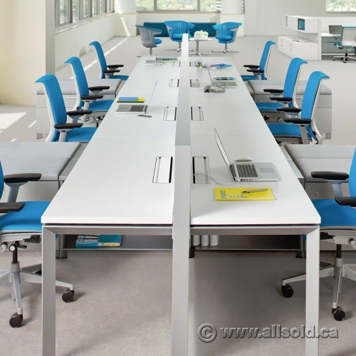 Steelcase Frame One Bench System, 2x8 Seats, 16 Total Allsold.ca